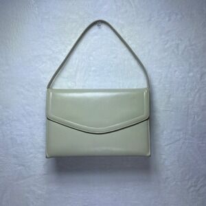 Vintage Clutch Bag Beige Envelope Handbag Minimalist Style Party Purse
